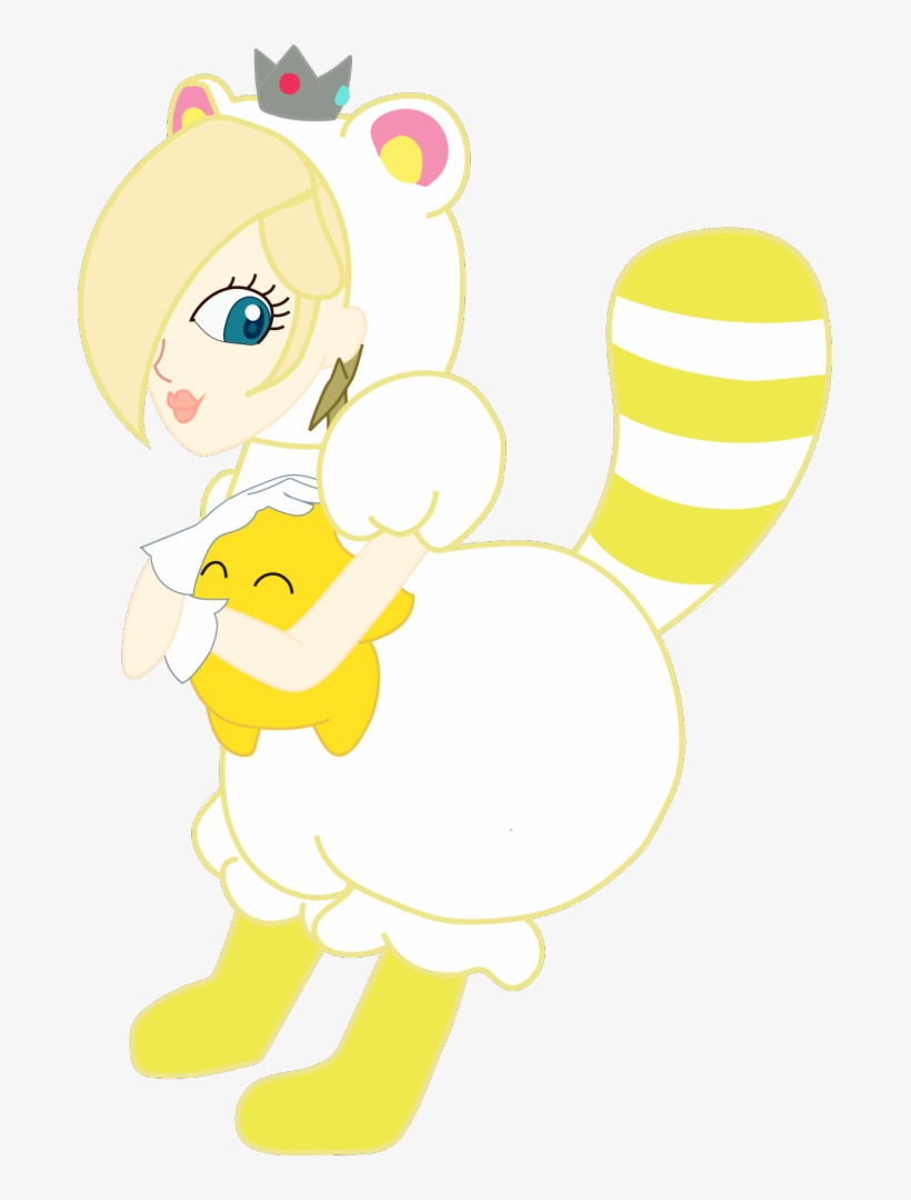 White Tanooki Rosalina, transparent png #7205831