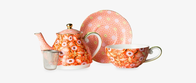 H210zz161 Nouveau Boho Peach Tea For One P2, transparent png #7206025