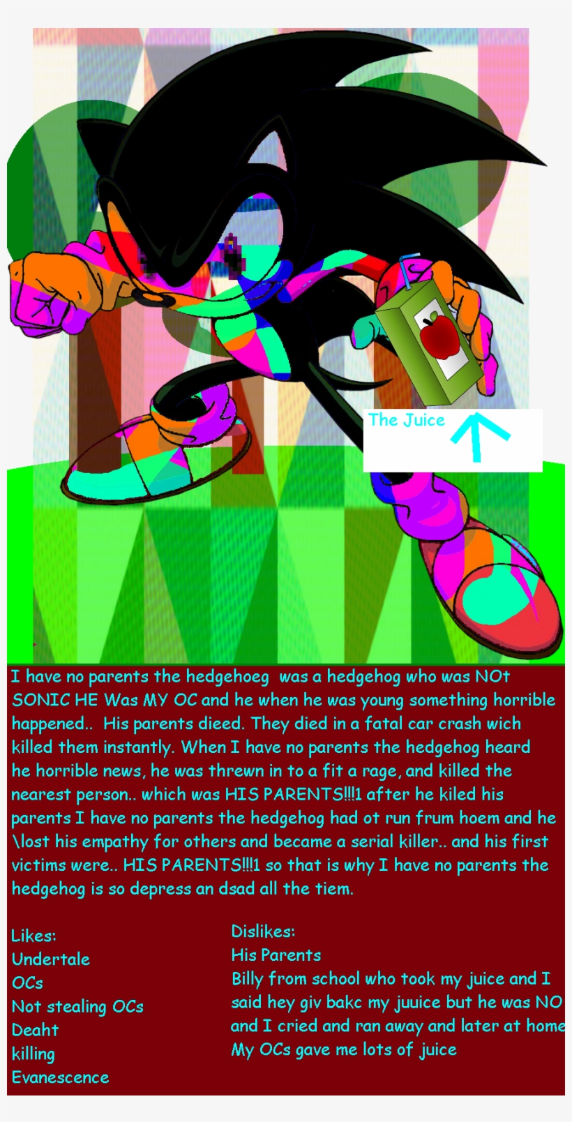 Kiled His Parents And Doesn't Even Care, transparent png #7206704