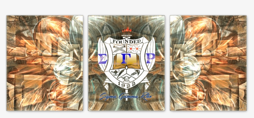 Sigma Gamma Rho Panoramic Piece Canvas Sigma Gamma, transparent png #7213469