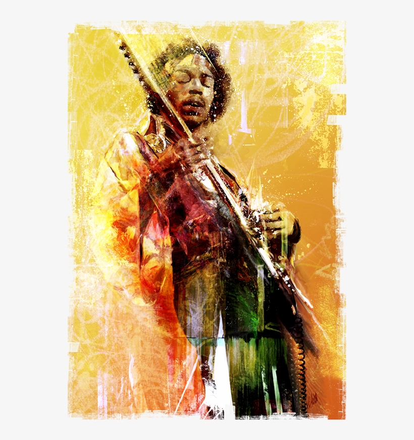 Hear My Train A Comin Jimi Hendrix By Paul Skellett, transparent png #7213634