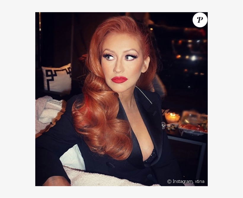 Christina Aguilera S'est Teint Les Cheveux En Roux, transparent png #7213952
