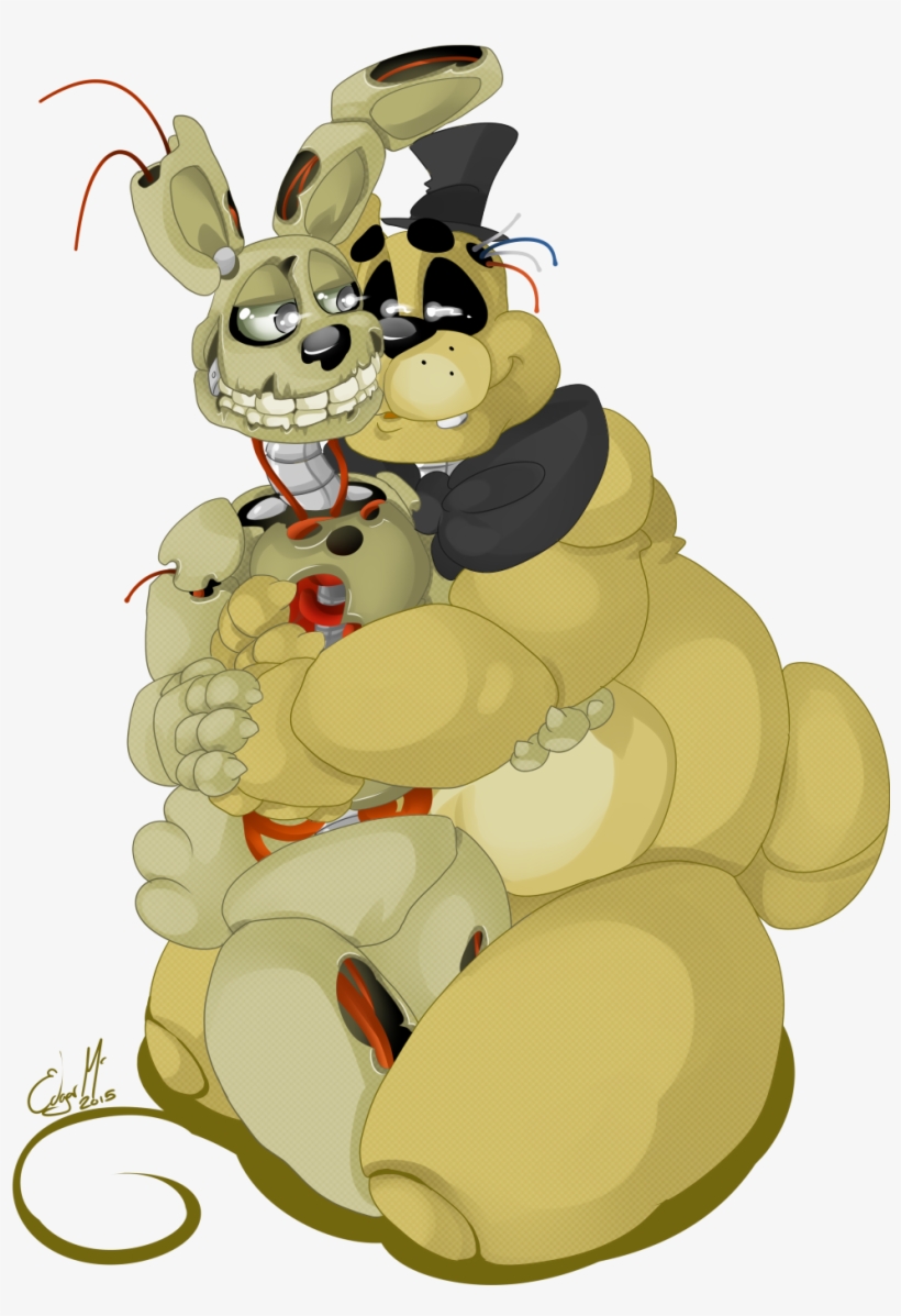 Fnaf Springtrap Golden Freddy Cute, transparent png #7214622