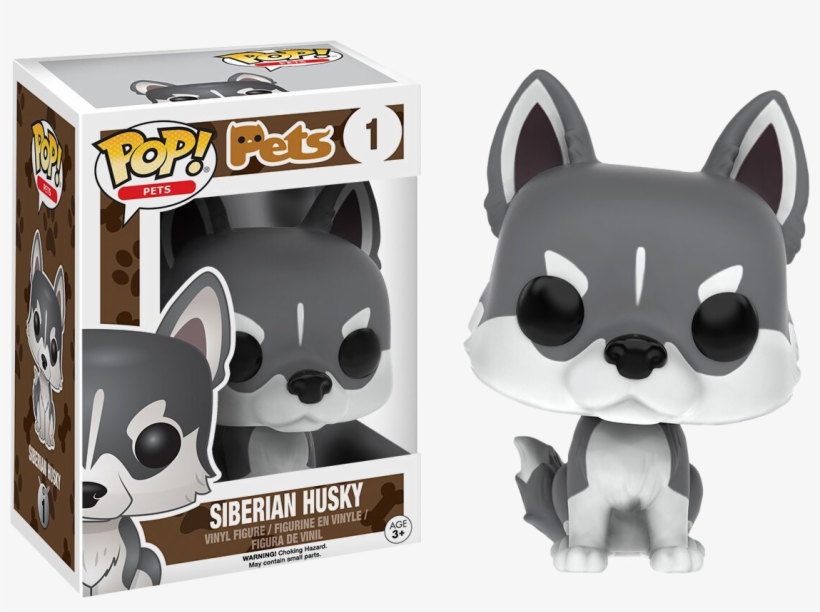 Siberian Husky Pop Vinyl Figure, transparent png #7220752