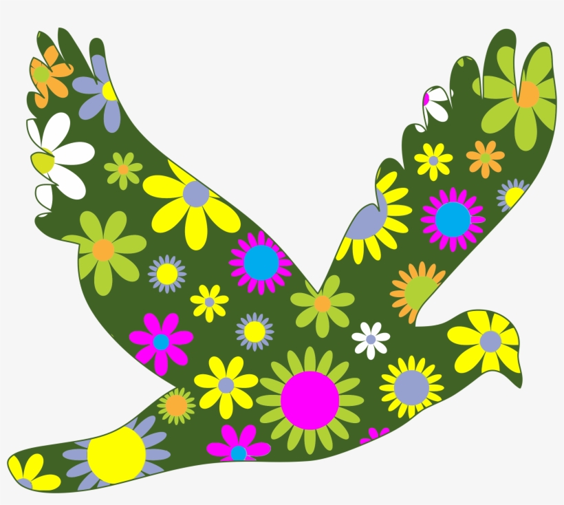 This Free Icons Png Design Of Retro Floral Bird, transparent png #7221475