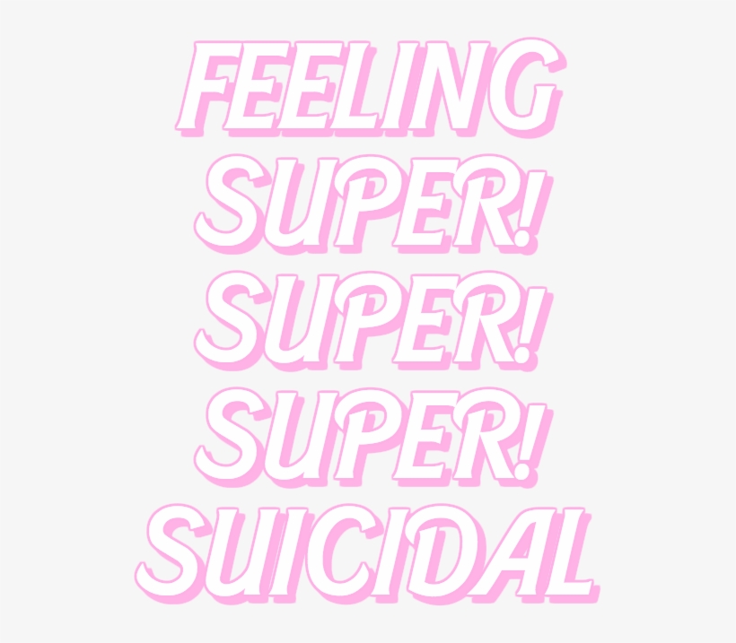 Faeneko Negative Suicide Suicide Mention Pink Kawaii, transparent png #7221525