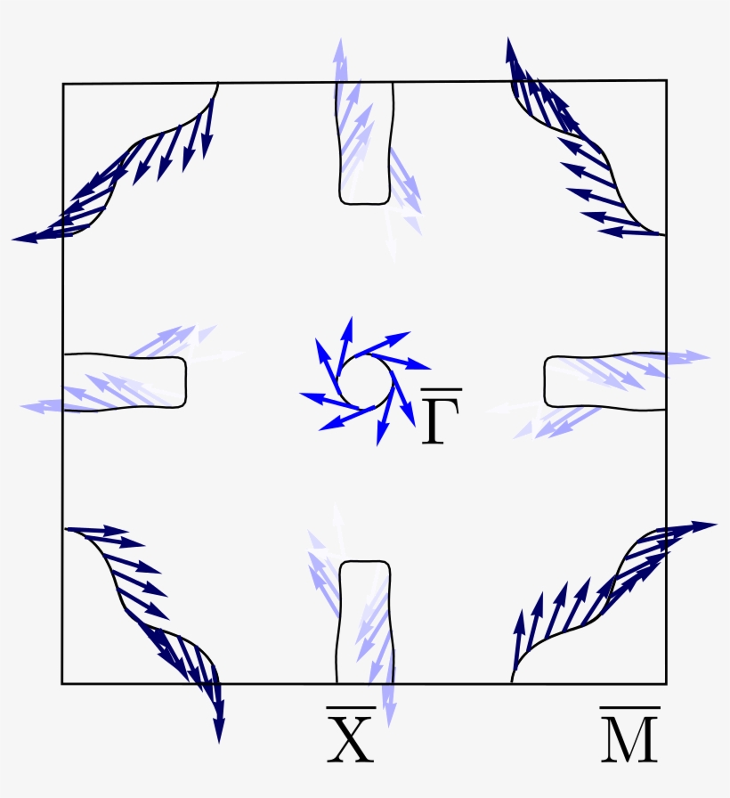 Calculated Fermi Surface And Spin Texture Of Bi, transparent png #7223337