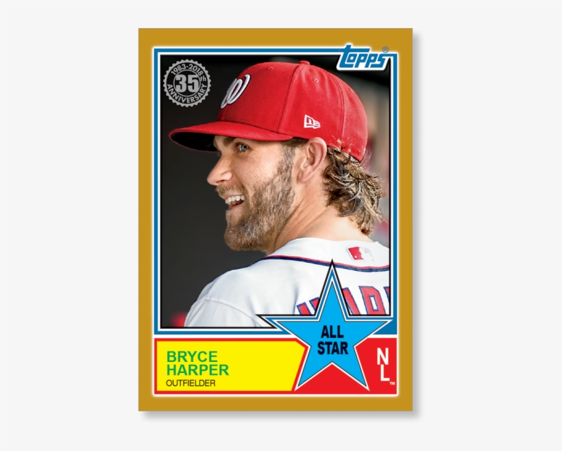 2018 Topps Baseball Series 2 Bryce Harper 1983 Topps, transparent png #7224384