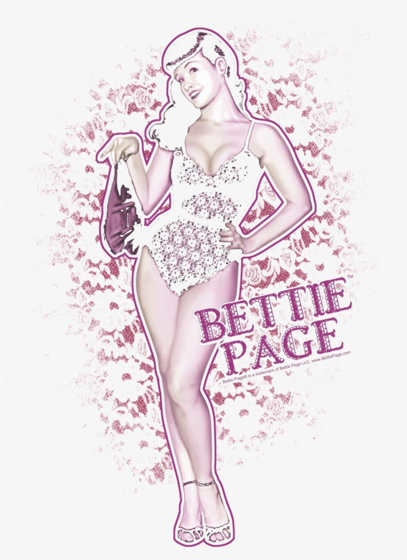 Bettie Page Lacy Pullover Hoodie, transparent png #7225207