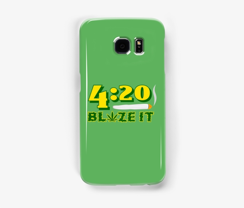 Green 420 Blaze It Hand Rolled Burning Joint By Sumwoman, transparent png #7226791