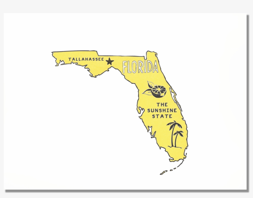 Florida State Print, transparent png #7228258