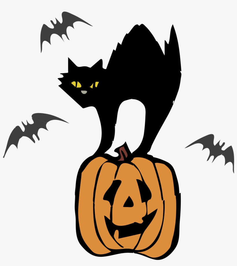 Black Cat Kitten Halloween Computer Icons, transparent png #7229994