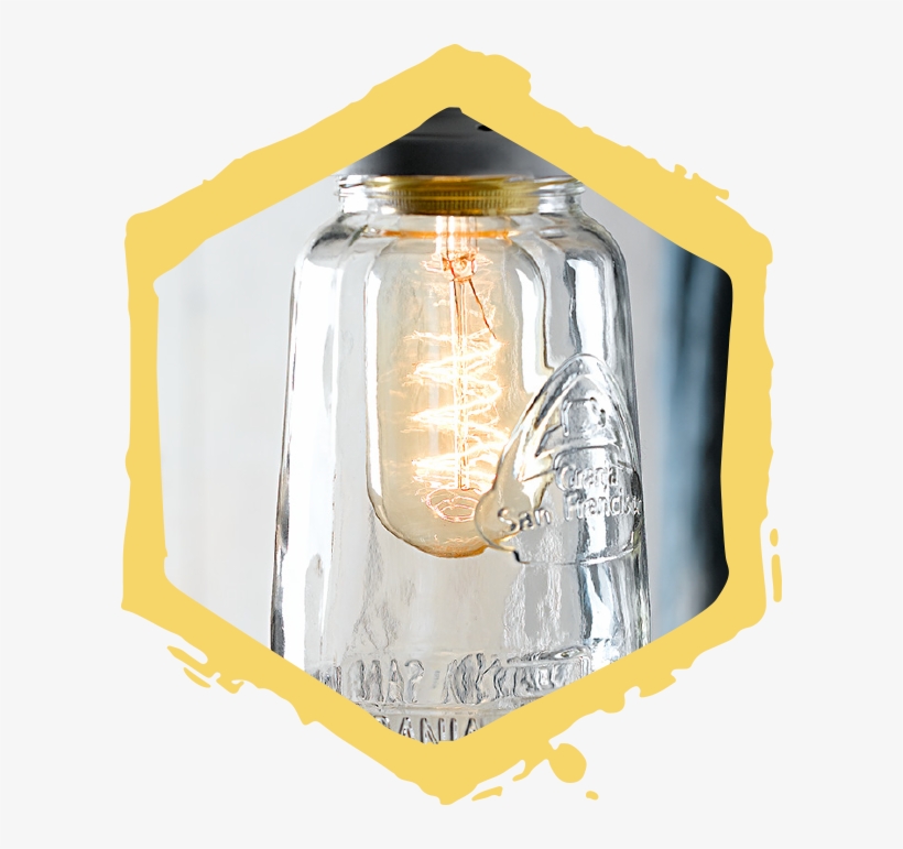 Colocar La Bombilla Y Enroscar Al Tarro De Cristal, transparent png #7230475