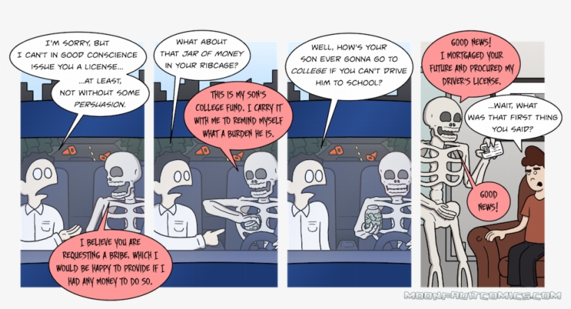 Yes, Skeleton Dad Has Always Had That Jar Of Money, transparent png #7230479