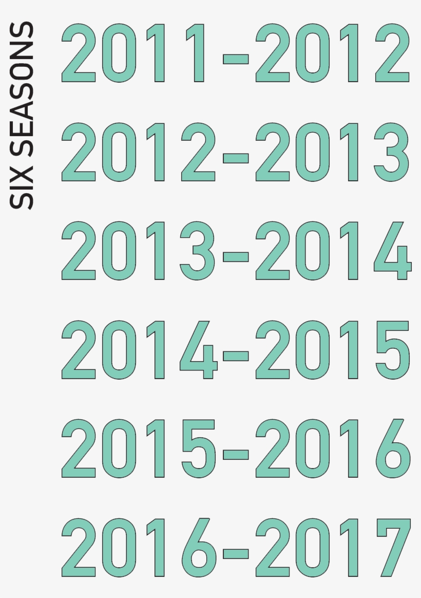 Six Seasons 2011-2017, transparent png #7234870