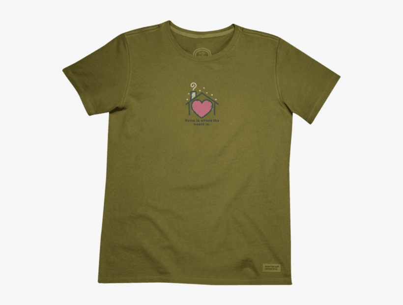Women's Home Is Where The Heart Is Crusher Tee, transparent png #7238635