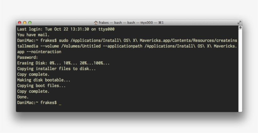 Using The Createinstallmedia Command In Terminal, transparent png #7238929