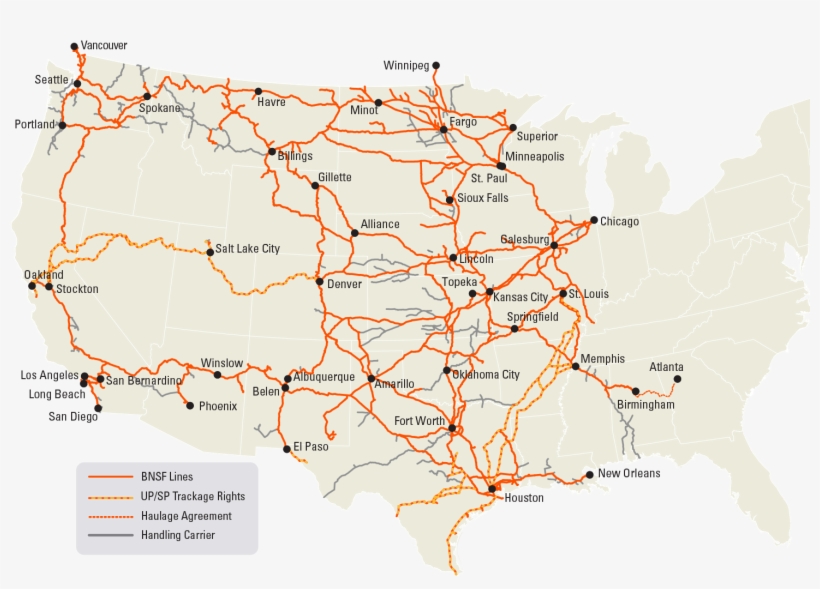 The Bnsf Network, transparent png #7243204