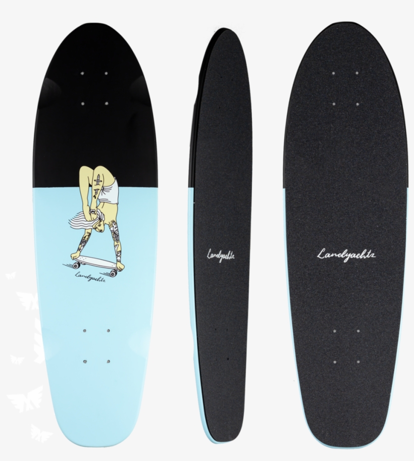 2018 Landyachtz Dinghy Handstand Mini Longboard Skateboard, transparent png #7244957