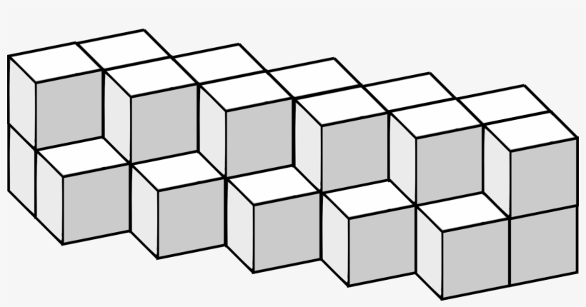 Point Angle Necker Cube Line Art, transparent png #7251842