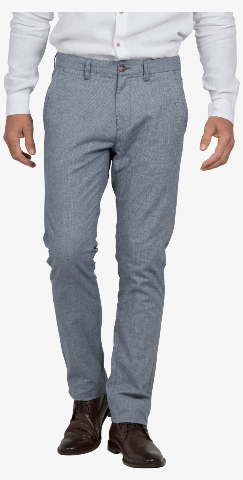 Get The Wakefords Texture Pants In Mid Blue Online, transparent png #7253582