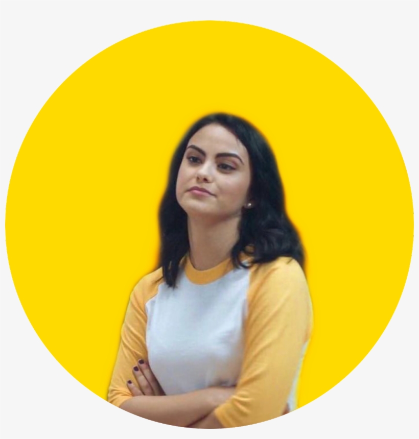Veronica Lodge Camilamendes Riverdale Yellow Freetoedit, transparent png #7254372