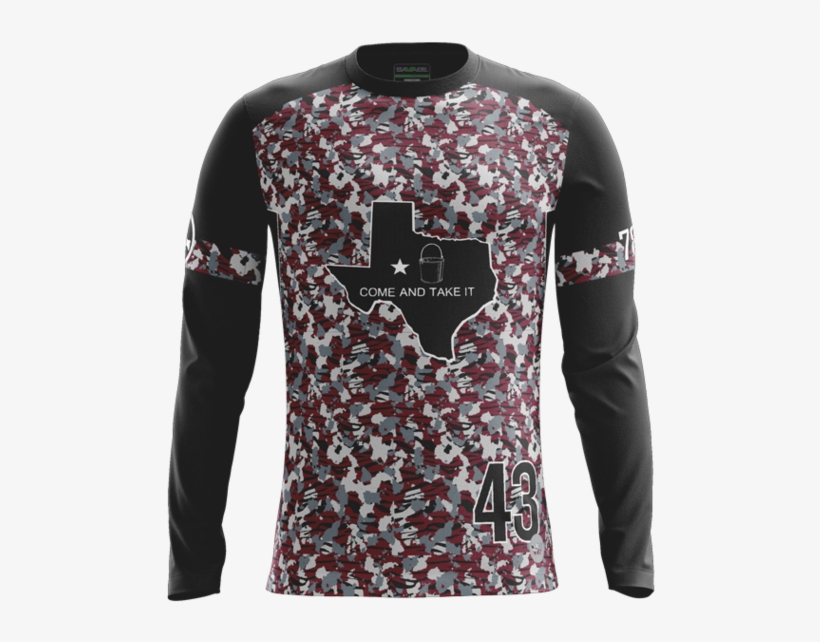 Texas State Buckets Alternate Dark Ls Jersey, transparent png #7258218