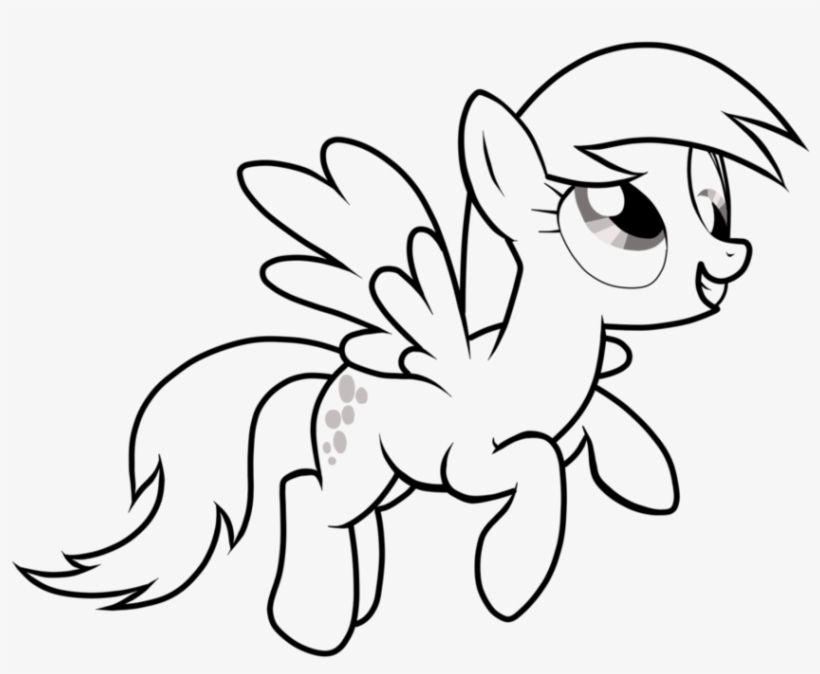 Derpy My Little Pony Coloring Page, transparent png #7258616