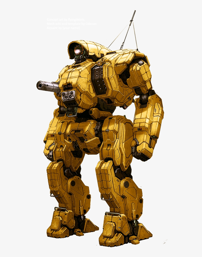 Mwo Cyclops Repaint Template, transparent png #7258796