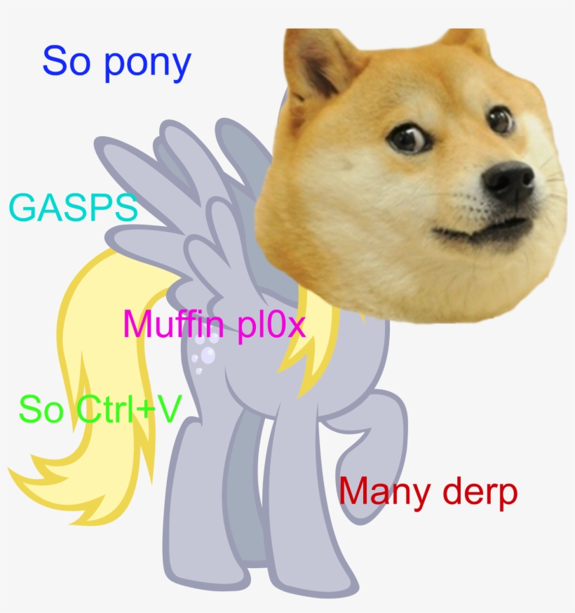 Derpy Doge, transparent png #7258851