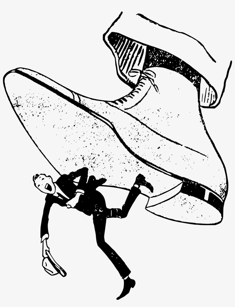 Shoe Steps On Man, transparent png #7258934