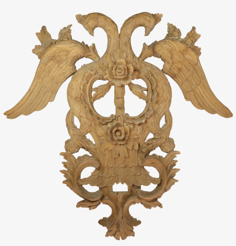 Large Hand Carved Wooden Wall Hanging Of Hoho Birds, transparent png #7260788