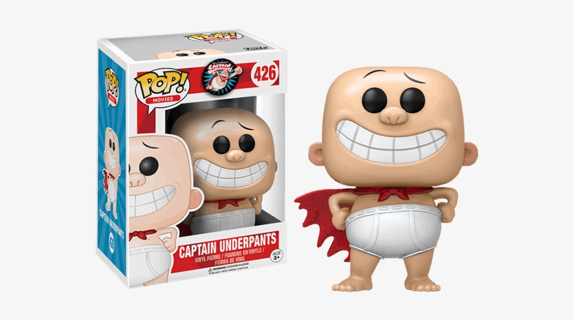 Captain Underpants Pop Vinyl Figure, transparent png #7262817