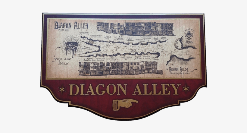 Diagon Alley Plaque Replica, transparent png #7264111