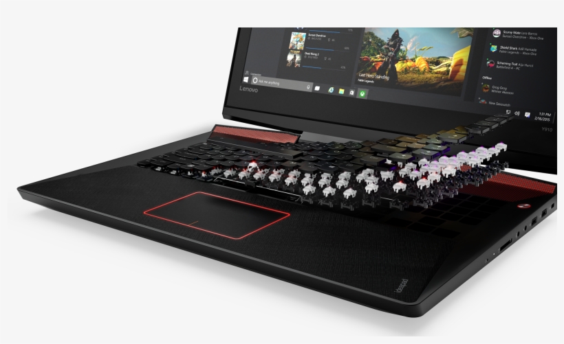 10 Ideapad Y910 Closeup Mechanical Keyboard Xbox Home, transparent png #7266430