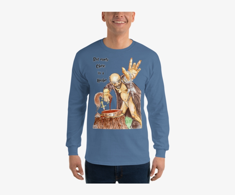 "not Every Cleric Is A Healer" Long Sleeve T-shirt, transparent png #7266728