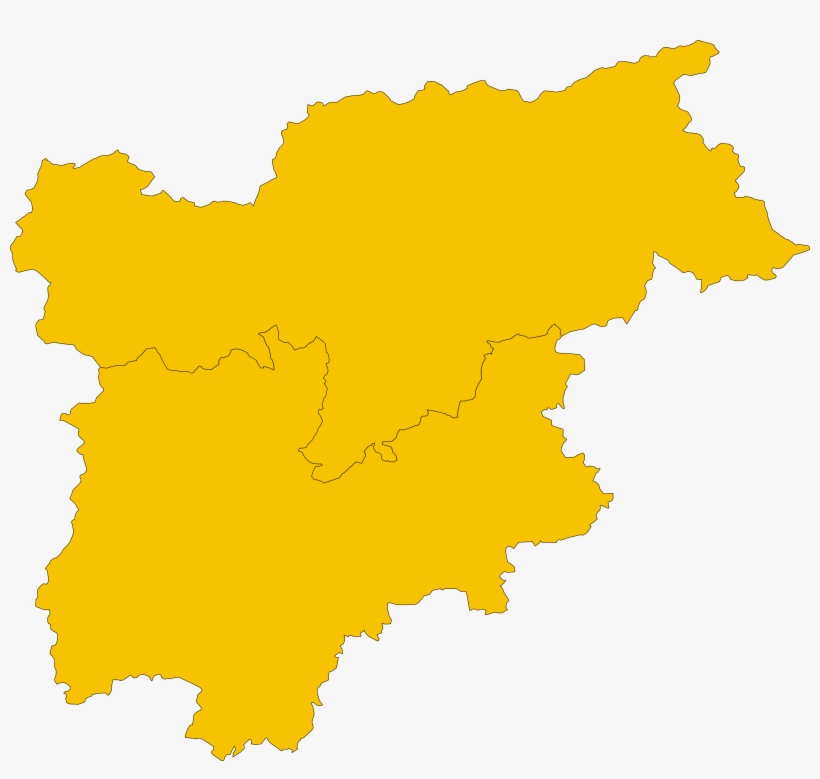 Map Of Region Of Trentino-south Tyrol, Italy, transparent png #7269954