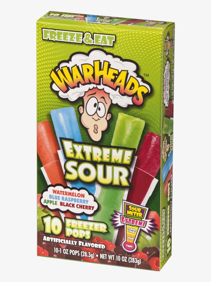 Warheads Extreme Sour Freezer Pops, transparent png #7270002