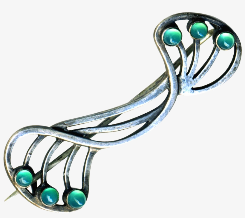 Brooch Early 20th Hand Crafted Openwork Unmarked Sterling, transparent png #7270159