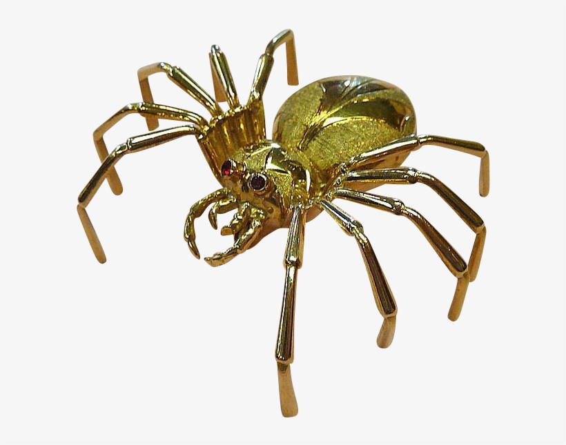 An Amazing Vintage Spider Pin Exquisitely Made In 18k, transparent png #7270854