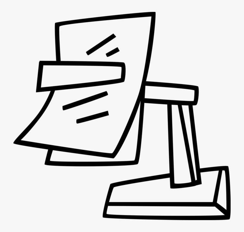 Vector Illustration Of Desk Clip For Holding Paper, transparent png #7271601