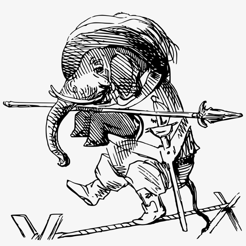 This Free Icons Png Design Of Tightrope Elephant, transparent png #7272818