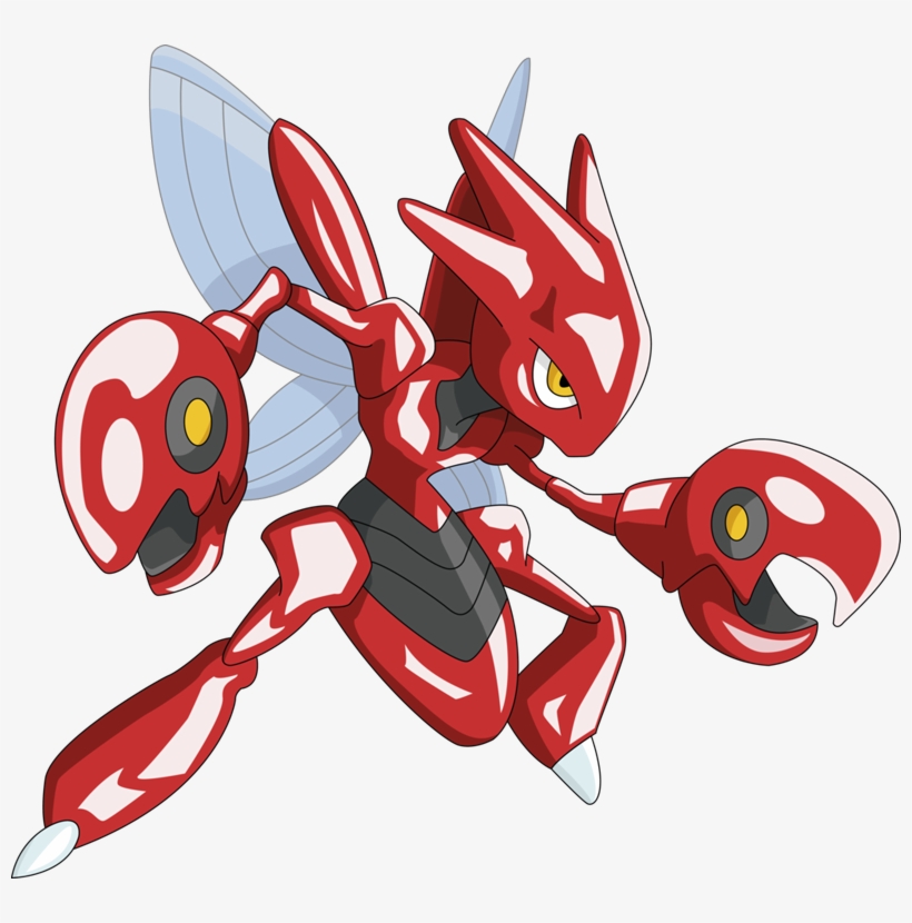 Pokemon Shiny-scizor Is A Fictional Character Of Humans, transparent png #7272921