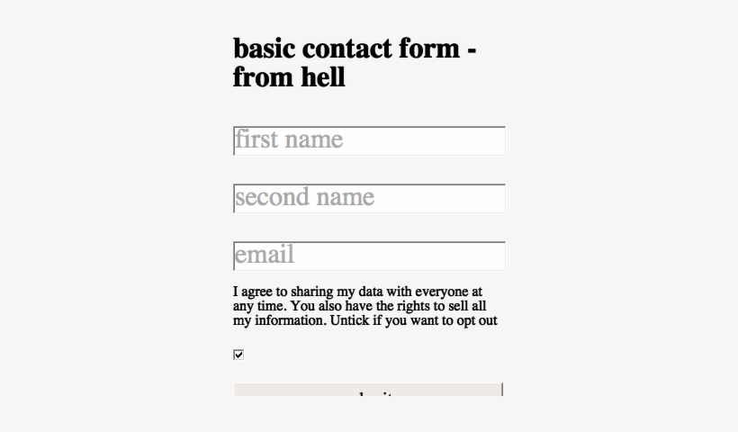 Contact Form Png, transparent png #7273285