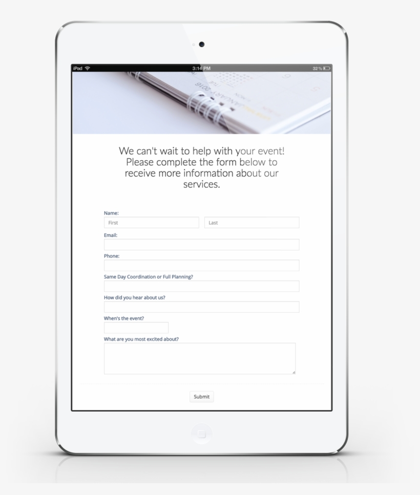 Contactform On Ipad, transparent png #7274092