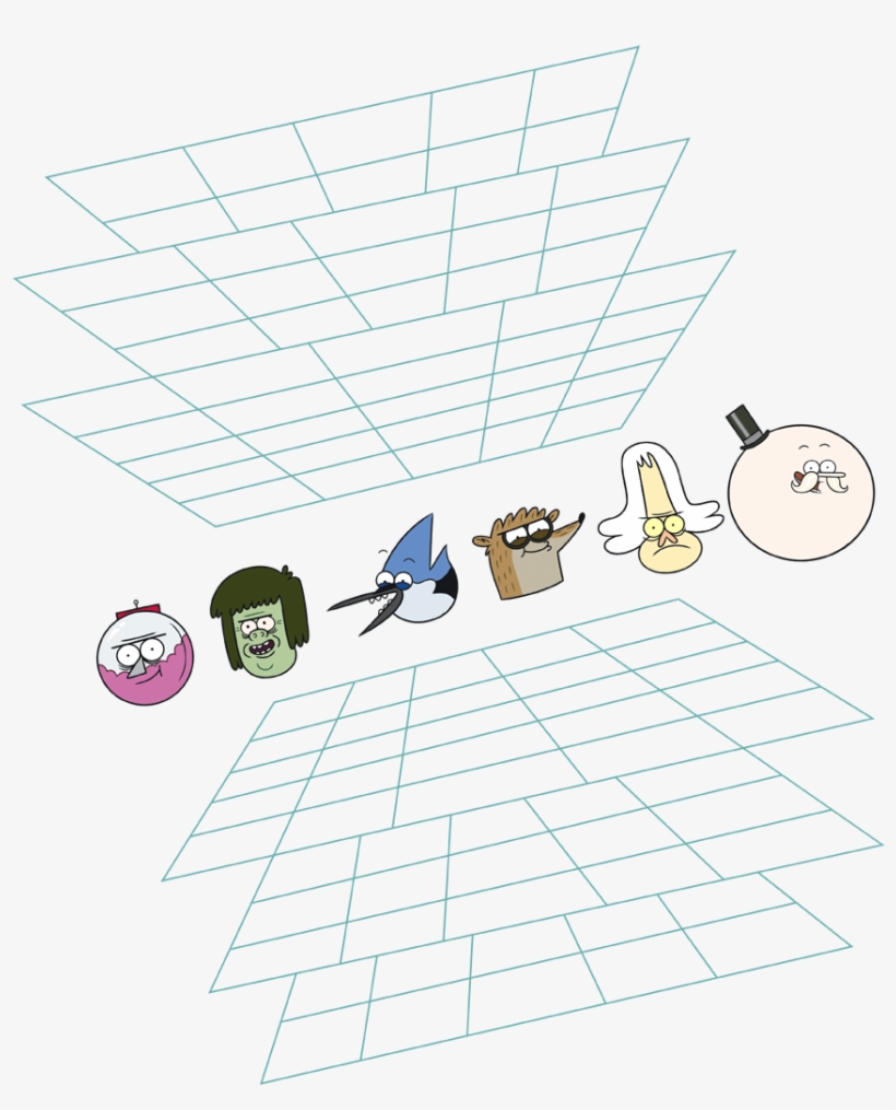 Regular Show Regular Grid Men's Tank, transparent png #7274922