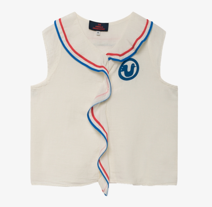 The Animals Observatory Kangaroo Kids Blouse Raw White, transparent png #7276028