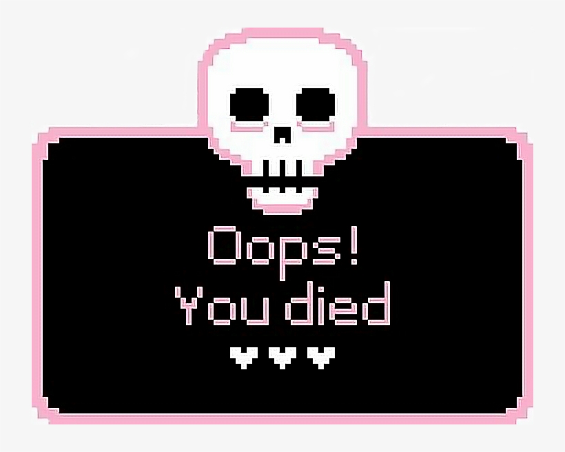 Athsetic Art Pixel Oops Youdied Skull Pixelart Tumblr, transparent png #7280638