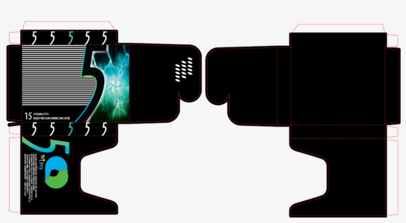 Box This Is A Box Design For 5gum, transparent png #7281290