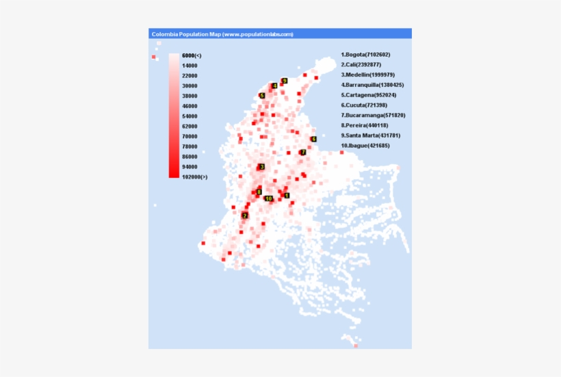 Colombia's Population Is Close To, transparent png #7284902